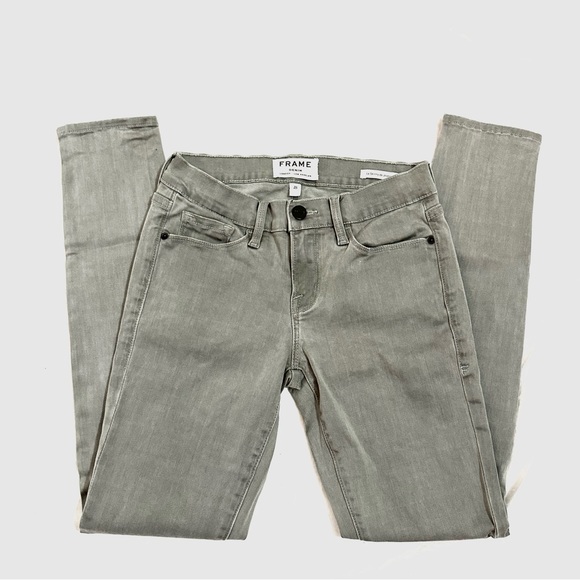 FRAME Denim Le Skinny de jeanne Grey - Picture 8 of 13